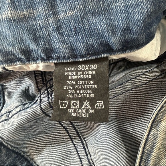 Riot Empire Jeans Denim Men's Blue Size 30 - Picture 4 of 6